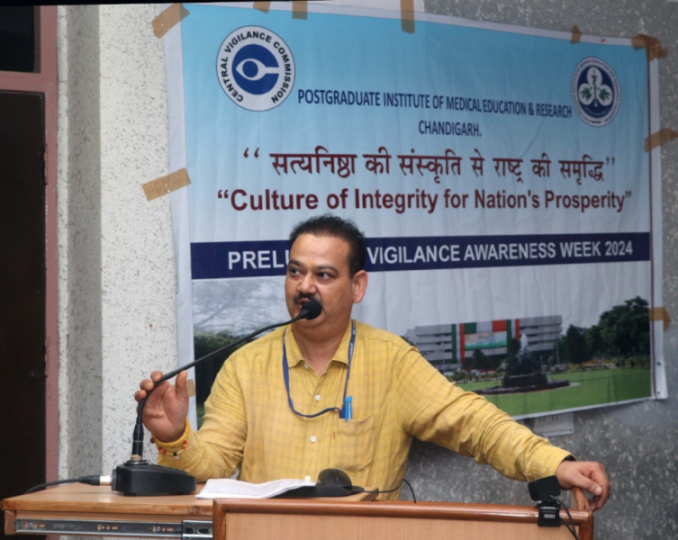 PGIMER Chandigarh Organises Workshop on 'Conduct Rules' Ahead of Vigilance Awareness Week 2024.